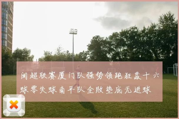 闽超联赛厦门队强势领跑狂轰十六球零失球南平队全败垫底无进球